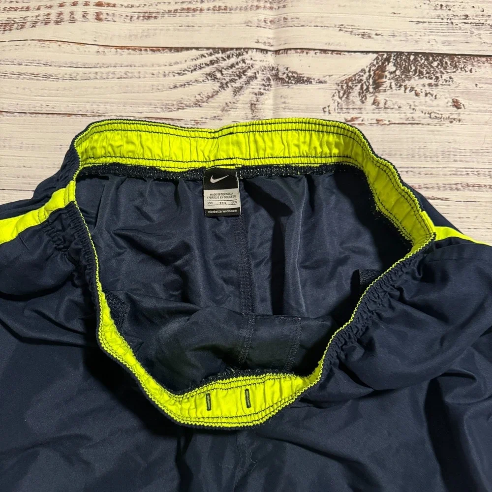 Vintage 00s Nike Swim‎ Trunks Hybrid Shorts Blue and Green Men's Size XXL